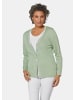GOLDNER Strickjacke Pflegeleichte Strickjacke in hochwertiger Rippenstruktur in salbei
