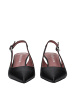 Premiata Schwarz Leder Plateau Pumps
