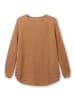 sheego Pullover in camelfarben