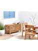 Beliani Truhe RIVIERA in Braun - (W) 130 x (H) 64 x (L) 48 cm