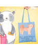 Mr. & Mrs. Panda Shopper Cavapoo Abenteuer mit Spruch in Sky Blue