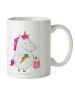 Mr. & Mrs. Panda Kaffeebecher Einhorn Gemüse ohne Spruch in Weiß