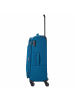 travelite Chios - 4-Rollen-Trolley M 67 cm erw. (schwarz) in petrol