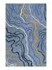 Teppich "Drive" in Hellblau/Blau/Gelb