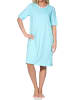 NORMANN Nachthemd kurzarm in türkis