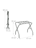 relaxdays Kofferständer in Grau - (B)67 x (H)55 x (T)43 cm