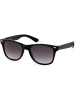 styleBREAKER Nerd Sonnenbrille in Schwarz / Grau Verlauf