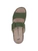 Caprice Slipper in GREEN SUEDE