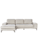 Beliani Ecksofa KIRUNA in Beige/Schwarz - (W) 290 x (H) 86 x (L) 148 cm