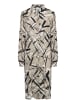 Kaffe Kleid KAmanilla Oversize fit in Feather Gray/Black Graphic
