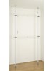 Wenko Kleiderständer Herkules Basic, Teleskopstangen für Kleiderschrank in Weiß, 11 cm