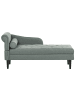 Beliani Chaiselongue YVOIRE in Grün/Schwarz - (W) 68 x (H) 72 x (L) 151 cm linksseitig
