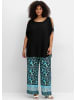 sheego Longshirt in schwarz