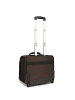 Dermata 2 Rollen Businesstrolley 38 cm Laptopfach in braun