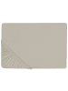 Beliani Bettlaken JANBU in Grau - (W) 140 x (H) 30 x (L) 200 cm