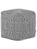 Beliani Pouf PANDRAN in Schwarz/Weiß - (W) 40 x (H) 40 x (L) 40 cm