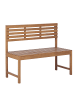 Beliani Gartenbank TREIA in Braun - (W) 110 x (H) 92 x (L) 40 cm