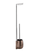 Wenko Stand WC-Garnitur Marrakesh Keramik, Stand WC-Garnitur Marrakesh, Stand WC-Garnitur Mod. Marrakesh in Braun