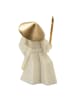 Mauro Ferretti Samurai-Figur aus beigefarbenem und goldfarbenem Kunstharz, 14 x 9 x 24,5 cm