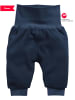 Schnizler Baby Pumphose Fleece mit Strickbund in Marine