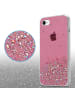 cadorabo Hülle für Apple iPhone 7 / 7S / 8 / SE 2020 Glitter in Rosa mit Glitter