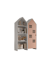 58 aufm Kessel REGALSCHRANK Set Kania 115x37x171 MDF+Holzwerkstoff Weiß /Pink