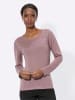 creation L Rundhalspullover in mauve