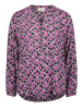 CARTOON Casual-Bluse mit Muster in Schwarz/Pink