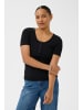 Kaffe T-Shirt kurzarm KAamy Slim fit in Black Deep