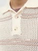 Jack & Jones Poloshirt mit Streifenmuster und kurzen Ärmeln in Braun