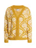 Usha Damen Strickcardigan in Curry Mehrfarbig