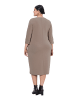 Ulla Popken Kleid in blassbraun