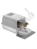 Feandrea Katzentoilette Boxal in Hellgrau - (B)60 x (H)38 x (T)40 cm
