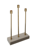 Kayoom Kerzenhalter Art Deco 325 in taupe - gold