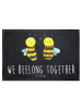 Mr. & Mrs. Panda Abtretmatte Biene Verliebt mit Spruch in Kreidetafel