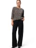 Zero  Bluse geblümt mit 3/4 Arm in BlackCream