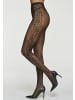 PETITE FLEUR GOLD Netzstrumpfhose in schwarz
