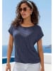 Vivance Kurzarmshirt in navy, creme
