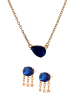 faina Women Jewelry Set in rose gold navy