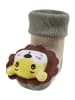 Sterntaler Baby Rasselsocken Löwe in steingrau