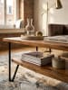 KADIMA DESIGN Couchtisch Wohnzimmertisch | Sheesham, 90x50x40cm, Stauraum