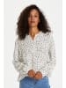 Kaffe Langarm - Hemd KAdaria Regular fit in Chalk / Multicolor Dots
