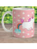 Mr. & Mrs. Panda Kindertasse Einhorn Pupsen ohne Spruch in Rot Pastell