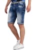 Cipo & Baxx Herren Regular Fit Shorts Stonewashed in Blue