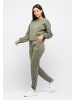 Tom Barron Freizeitanzug Tracksuit Chest Embroidery Metal Deco in khaki