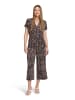 Betty Barclay Jumpsuit mit Eingrifftaschen in Dark Blue/Brown