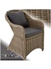 tectake Aluminium Rattansessel  kein Aufbau, natur