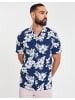 Threadbare Hawaiihemd THB Shirt S/Slv Hibiscus in Midnight Blue