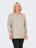 ONLY Carmakoma Strickpullover in Pumice Stone