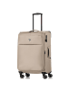 Pack Easy GoOn 4 Rollen Trolley M 67 cm mit Dehnfalte in beige